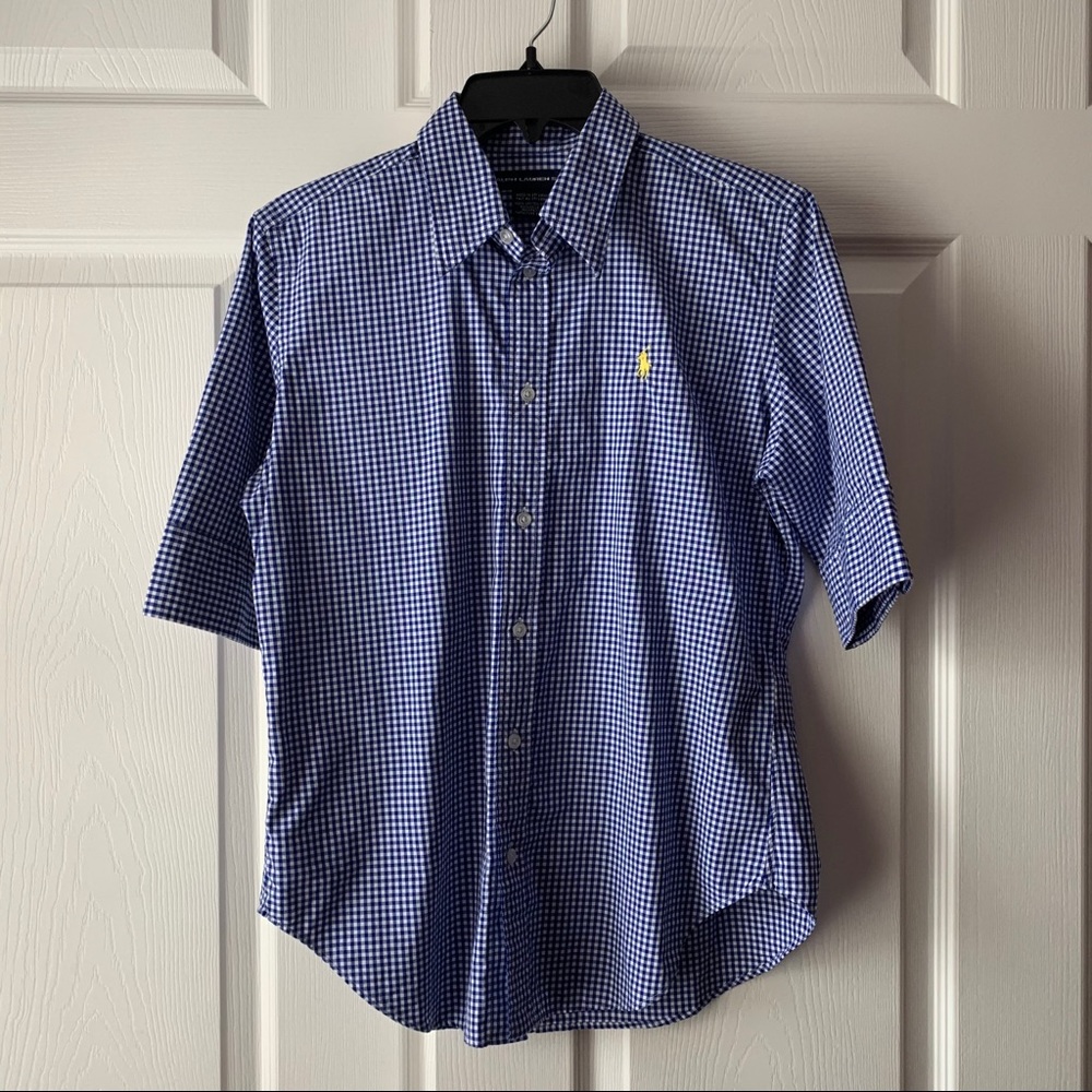 Polo Ralph Lauren 1/4 Sleeve Button Up Shirt